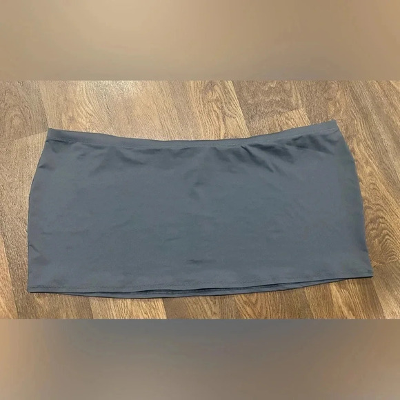 Skims Swim Micro Mini Skirt - gunmetal gray Size 4X New with Tags - Picture 2 of 7